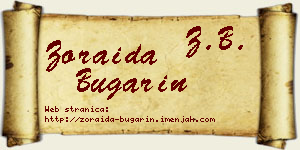 Zoraida Bugarin vizit kartica